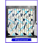 Штора для ванной. Enjoy life. Без колец.