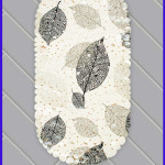 Коврик в ванную (душевую кабину). Листики.