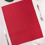 Коврик для сушки посуды. Красный.