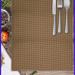 Коврик для сушки посуды. Светло-коричневый.