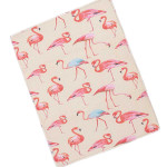 Коврик для сушки посуды. Фламинго. Желтый.