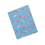 Коврик для сушки посуды. Фламинго. Голубой.