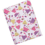 Коврик для сушки посуды. Чашки / кофе / сердце. Белый.