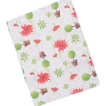 Коврик для сушки посуды. Красные цветы. Белый.