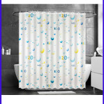 Штора для ванной. H2O (12 колец в комплекте).