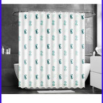 Штора для ванной. Рисунок тип 18 (12 колец в комплекте).